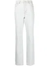 Gestuz Mid-rise Straight-leg Jeans In Blue