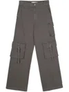 Gestuz Mirzagz Hight-rise Cargo Pants In 灰色
