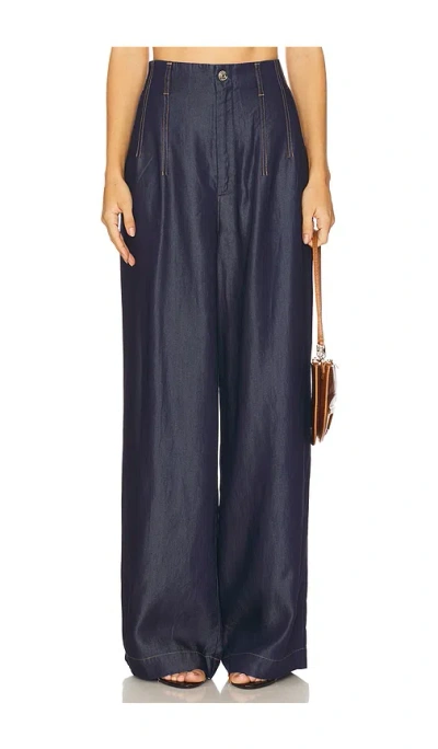 Gestuz Nia High Waisted Jeans In Blue