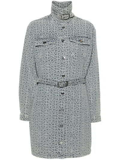 Gestuz Nilagz Denim Minidress In 蓝色