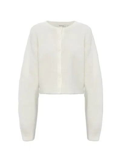 Gestuz Press-stud Cropped Cardigan In Pattern