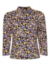 Gestuz Puff-sleeve Blouse In Gold