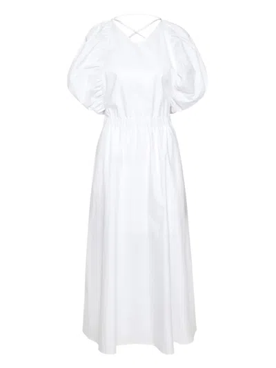 Gestuz Puff-sleeve Lace-up Dress