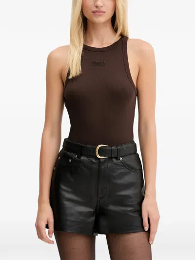 Gestuz Geripptes Trägershirt In Brown