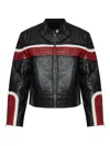 Gestuz Rose-embossed Zip Jacket In Black