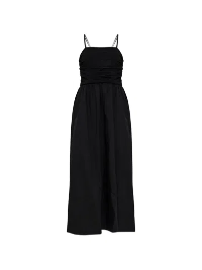 Gestuz Ruched-bodice Camisole Dress In Black