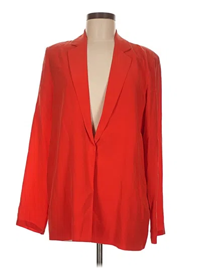 Pre-owned Gestuz Silk Blazer Jacket In Red