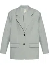 Gestuz Single-breasted Blazer In Grey