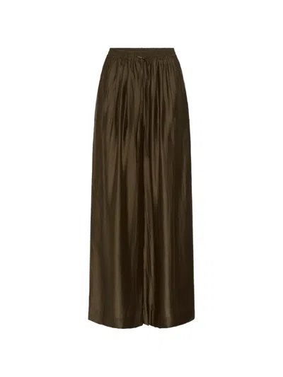 Gestuz Siora Drawstring Palazzo Pants In Green