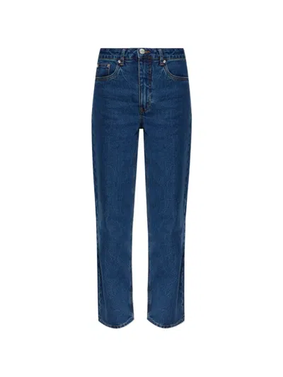 Gestuz Straight Leg Jeans In Blue