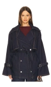 Gestuz Summer Trenchcoat In Blue