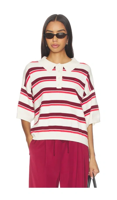 GESTUZ TAIA SHORT SLEEVE POLO PULLOVER