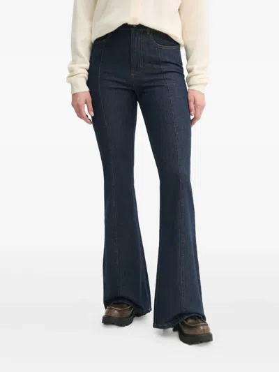 Gestuz Stretch-cotton Jeans In Blue
