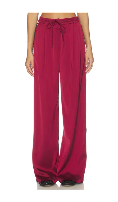 Gestuz Tracey High Waisted Pants In Burgundy