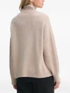 Gestuz Turtleneck Balloon-sleeve Sweater In Neutral