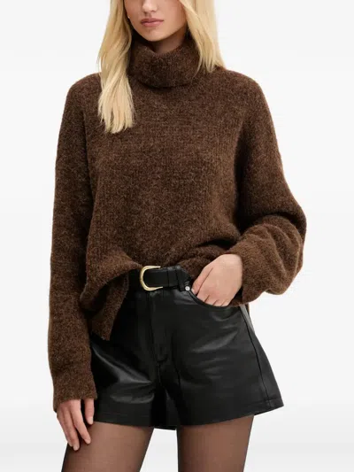 Gestuz Turtleneck Sweater In Brown
