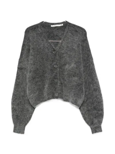 Gestuz V-neck Cardigan In Gray