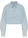 Gestuz Washed Buttoned Shirt In Blue