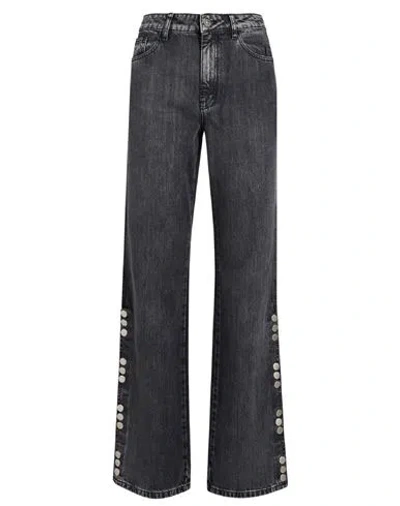 Gestuz Woman Jeans Black Size 26 Cotton, Lyocell, Modal