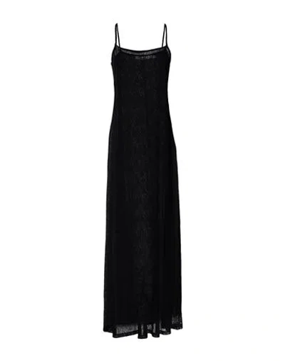 Gestuz Woman Maxi Dress Black Size L Polyamide, Recycled Polyamide, Elastane