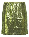 Gestuz Woman Mini Skirt Acid Green Size L Polyester In Green