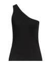 Gestuz Woman Top Black Size Xs Cotton, Elastane In Black