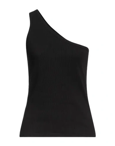 Gestuz Woman Top Black Size Xs Cotton, Elastane