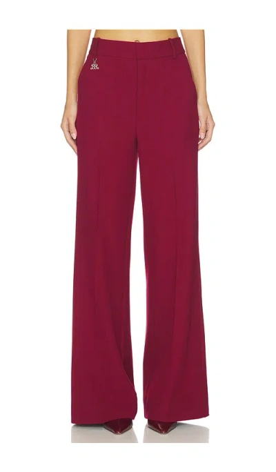 Gestuz X Barbie Babara High Waist Pants In Burgundy