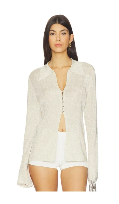 Gestuz X Barbie Gruth Shirt In Silver