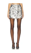 Gestuz X Revolve Glitta Ultra Mini Skirt In Silver Sequins