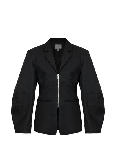 Gestuz Zip-up Tailored Jacket In Black