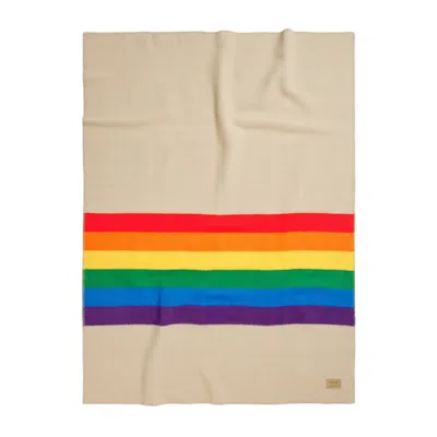 Get The Gallop Rainbow Wool Blanket
