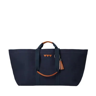 Get The Gallop Women's Blue Hay Bag Large Canvas - Navy Blå