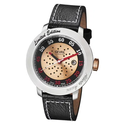 Gevril Alberto Ascari Men's Watch 1100 In Black