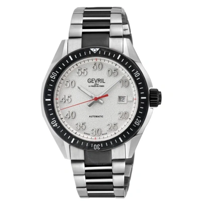 Gevril Ascari Automatic White Dial Men's Watch 48302b In Two Tone  / Black / White