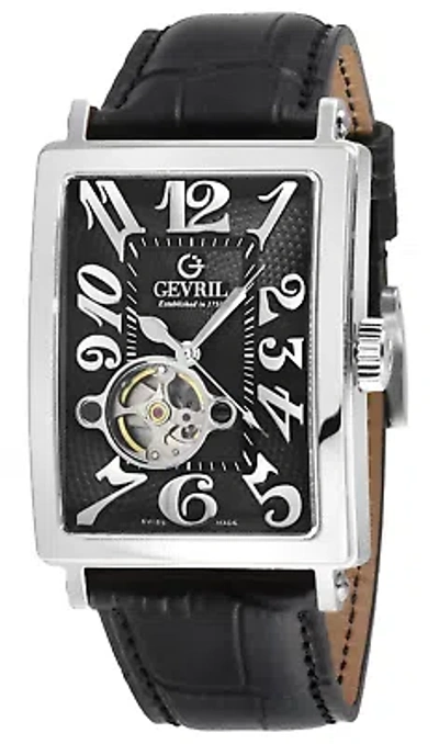 Pre-owned Gevril Avenue Of Americas 44mm Swiss Automatic Wristwatch 1158217