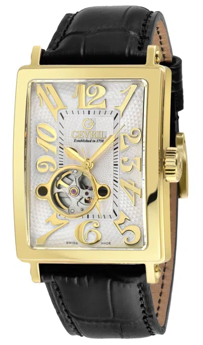 Pre-owned Gevril Avenue Of Americas 44mm Swiss Automatic Wristwatch 1195472