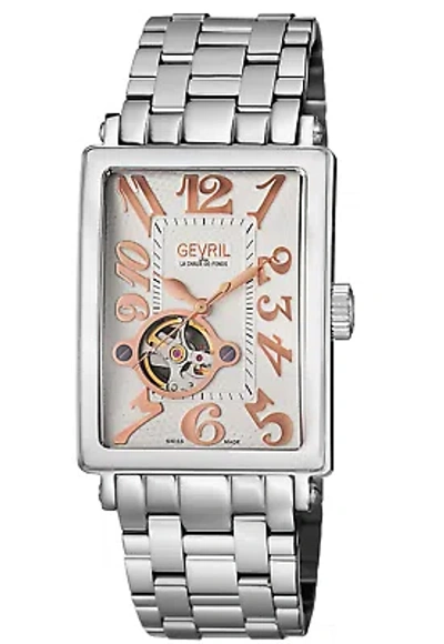 Pre-owned Gevril Avenue Of Americas 44mm Swiss Automatic Wristwatch 5070b