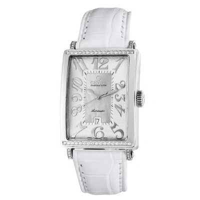 Gevril Avenue Of Americas Automatic Diamond Silver Dial Ladies Watch 6209nt In White