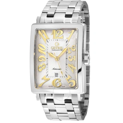 Gevril Avenue Of Americas Automatic White Dial Men's Watch 15005b In Gold Tone / White / Yellow