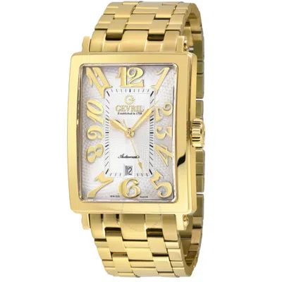 Gevril Avenue Of Americas Automatic White Dial Men's Watch 15100b In Gold Tone / White / Yellow