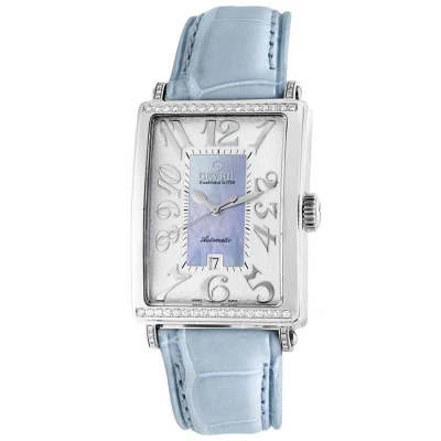 Gevril Avenue Of Americas Glamour Automatic Ladies Watch 6207nt In Blue