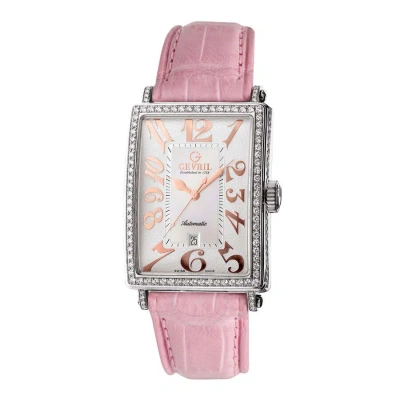 Gevril Avenue Of Americas Glamour Automatic Ladies Watch 6208rv In Pink