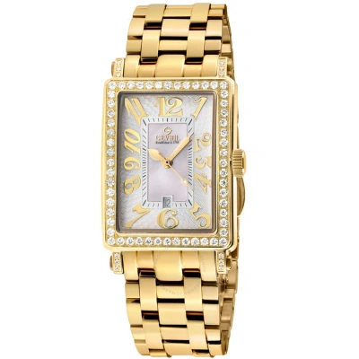 Gevril Avenue Of Americas Mini Diamond Quartz Ladies Watch 7444ylb In Gold