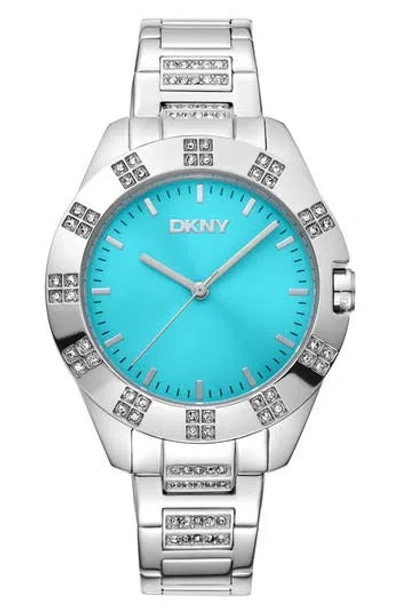 Gevril Crystal Bezel Bracelet Watch In Black