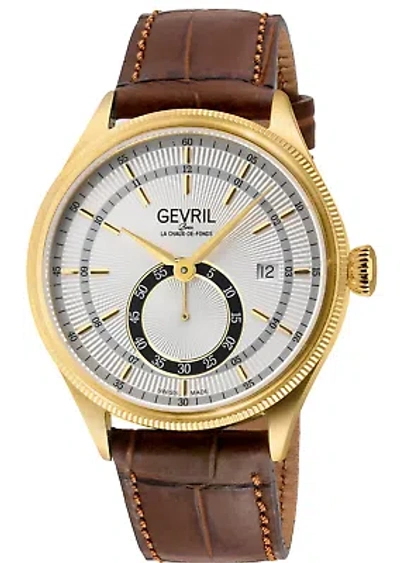 Pre-owned Gevril Empire 40mm Swiss Automatic Wristwatch 48105
