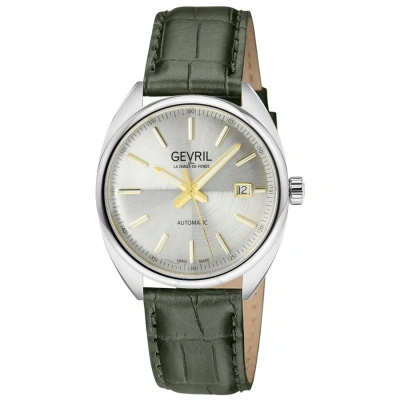 Gevril Five Points Automatic Silver Dial Men's Watch 48702a In Gold Tone / Green / Silver / Yellow