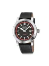Gevril Flatiron Stainless Steel & Leather-strap Watch/42mm In Black