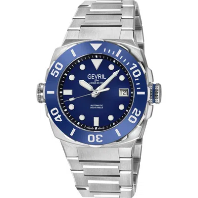 Gevril Fortuna Automatic Stainless Steel Bracelet Watch In Gray
