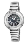 Gevril Gandria Diamond Bracelet Watch, 36mm In Silver